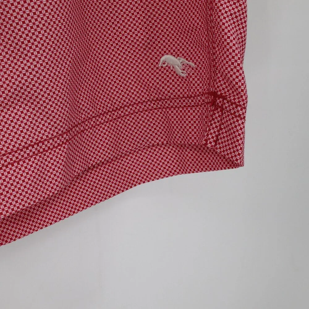 NWT TED BAKER Gatley Swim Trunks Mens 5 pink mesh Lined Lobster Geo Print shorts